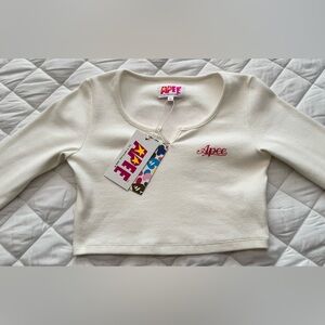 A Bathing Ape x Apee crop top NWT